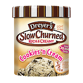 Dreyer's/Edy's Slow Churned Cookies'n Cream Light Ice Cream Full-Size Picture